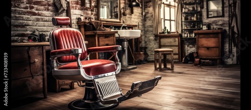 Vintage Barber Chair photo