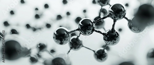 Carbon Dioxide (CO2) Molecule on a grey background .