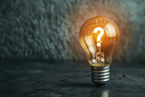 photo of a smart and dumb idea with a light bulb and a question mark
