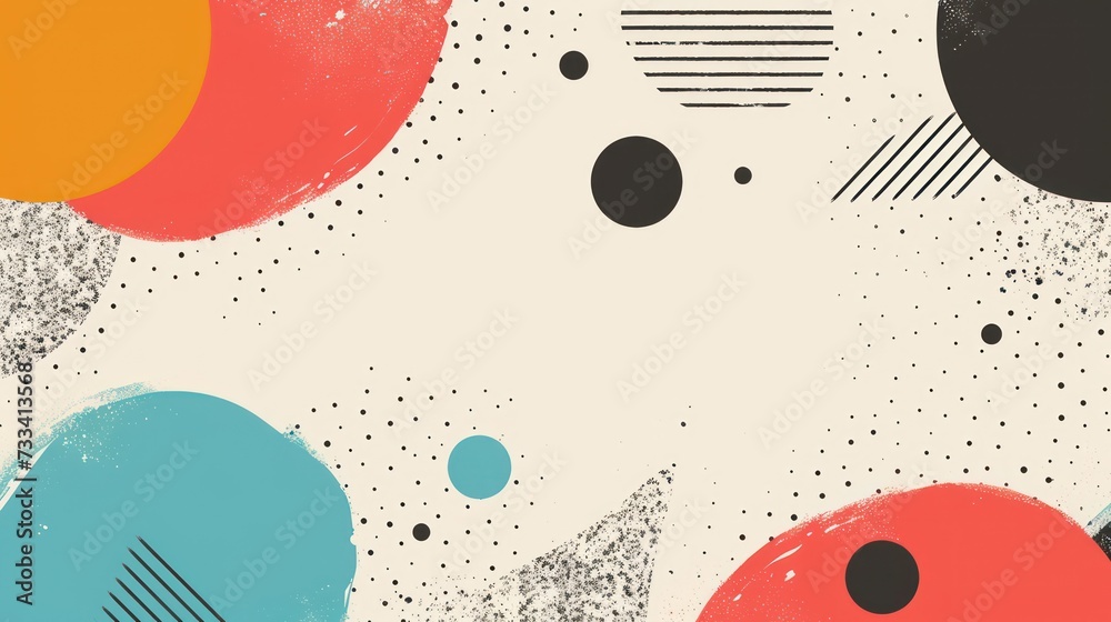 retro background with Memphis style retro background with Memphis style
