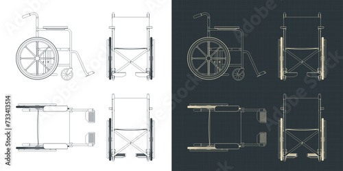 Wheelchair blueprints photo