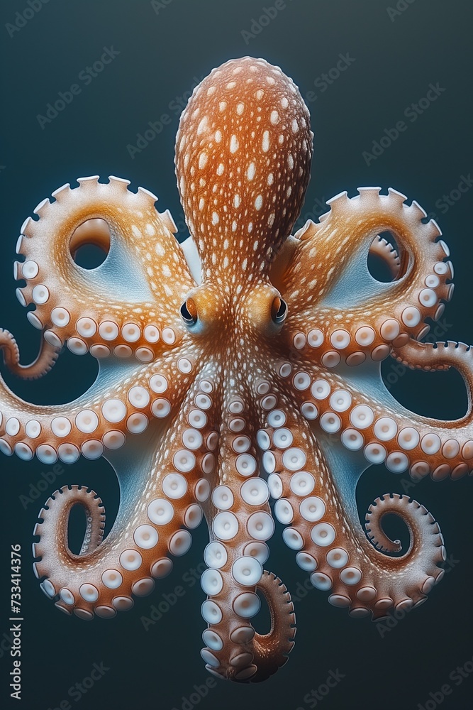 Obraz premium portrait of an octopus underwater
