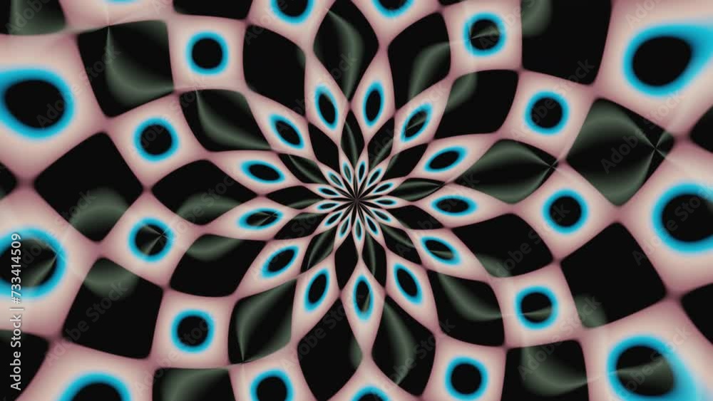 Seamless looped abstract background, rendered in 3D, showcasing an ...