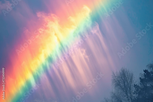 photo of a visible and invisible spectrum with a rainbow and a infrared