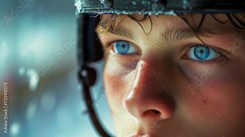 The anticipation captured in a player's gaze, reflecting the intensity of the...