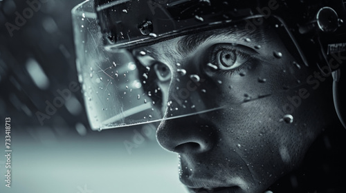 The anticipation captured in a player's gaze, reflecting the intensity of the...