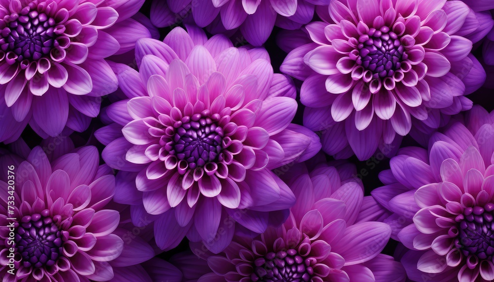 Beautiful purple dahlia flowers background. Close-up.