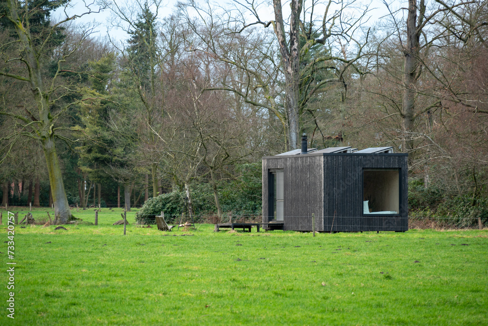 Cabin in a field Cabin in a field