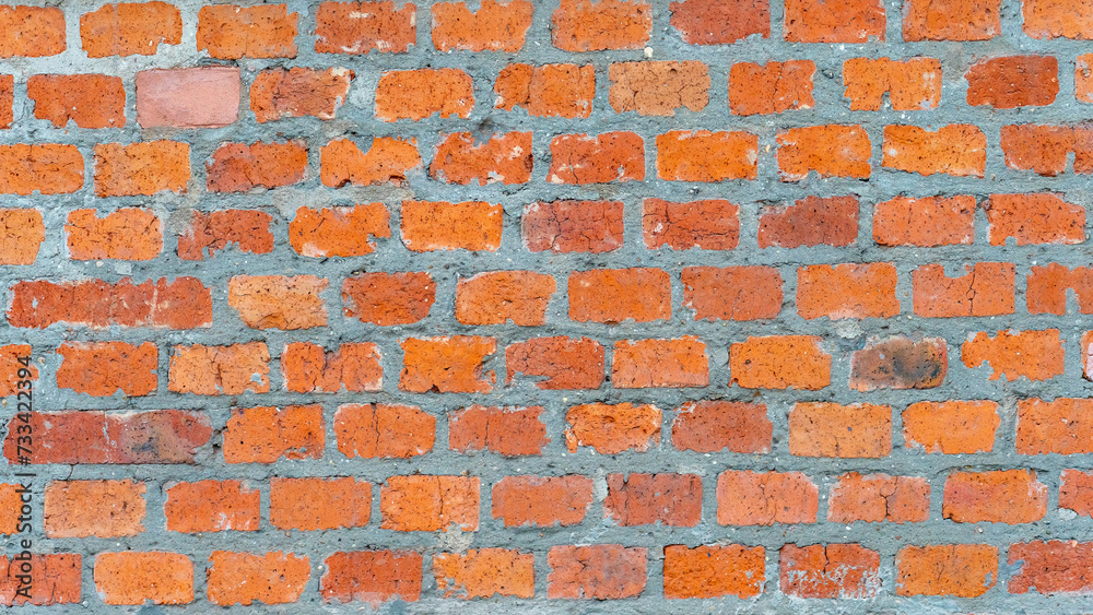Naklejka premium Brick Wall Texture, red brick texture, High Quality Photo