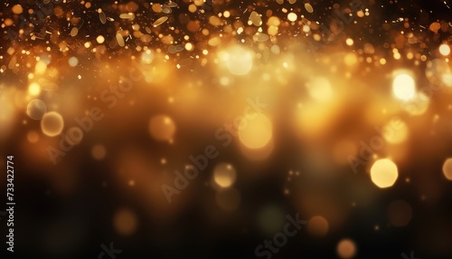 Abstract gold bokeh background. Christmas and New Year concept. © Rehman