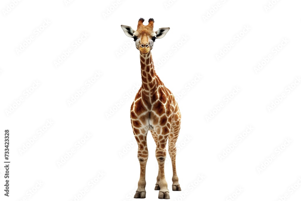Obraz premium Giraffe on transparent background png