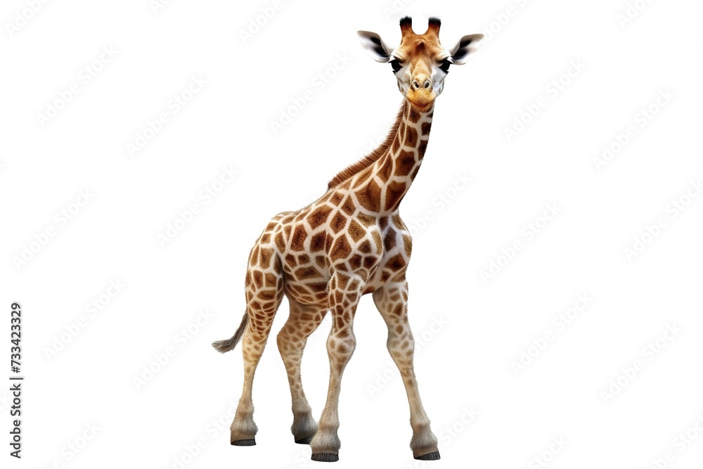 Baby giraffe on transparent background png