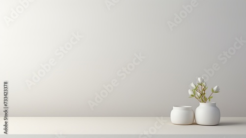 Contemporary white surface with subtle gradients