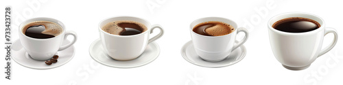 Morning cup of coffee for waking up Hyperrealistic Highly Detailed Isolated On Transparent Background Png File