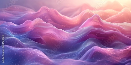 Textured background with flowing waves of pink, purple, and blue hues.