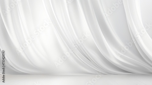 White abstract backdrop with soft lighting