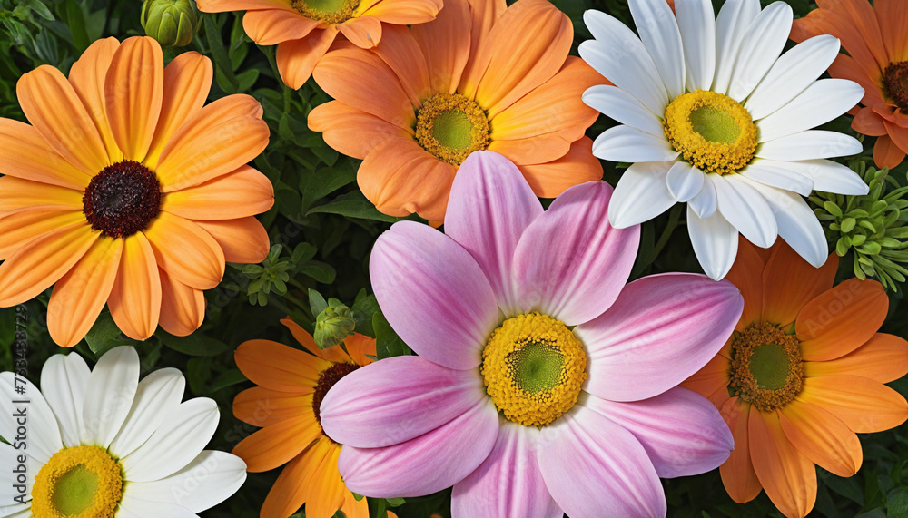 Nature beauty in a vibrant bouquet of flowers Nature beauty in a vibrant bouquet of flowers
