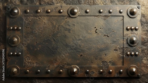 A metal plate