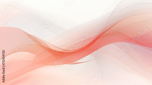 Obraz przedstawia różowo-białe abstrakcyjne tło z falistymi liniami. photo