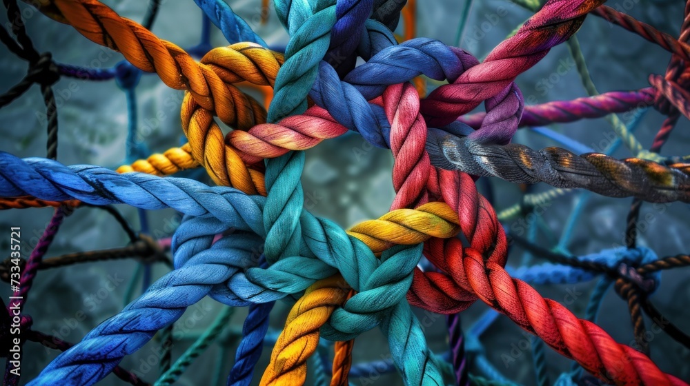 The web connection network resembles a social media networking ...