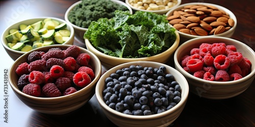 Yummy foods with lots of antioxidants: berries, spinach, kale, nuts, beans, and dark chocolate. They help keep us strong and healthy!