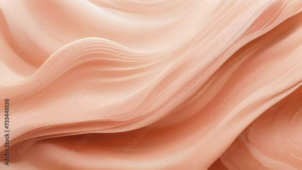 Abstract peach fuzz color cloth waves	
