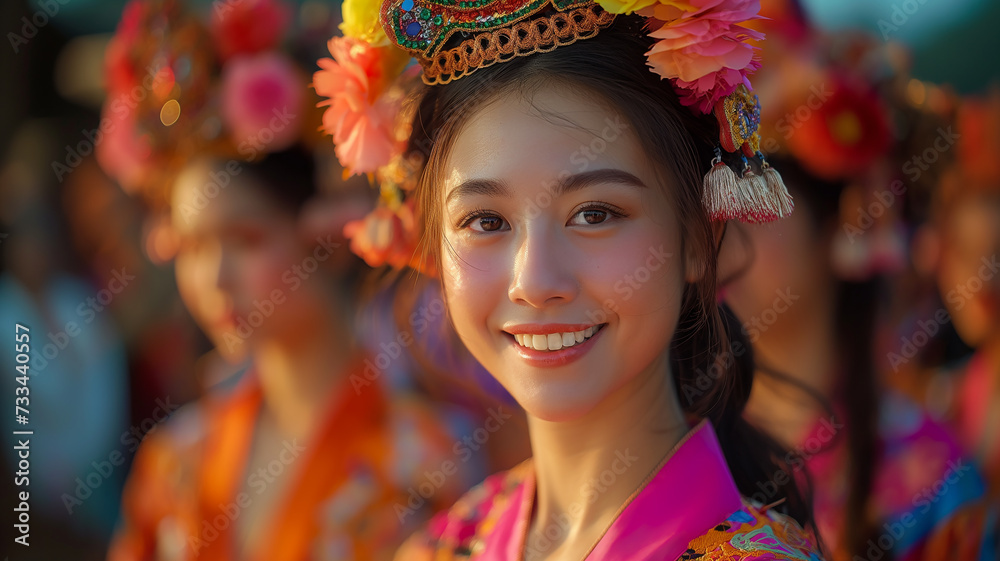 Traditional close up photo of a woman Traditional close up photo of a woman