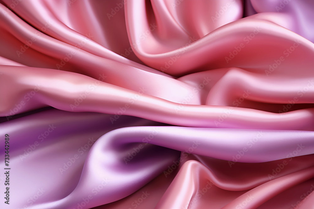 Dreamy pink with purple background with silk fabric texture, flat folds. Romantic background for your design Dreamy pink with purple background with silk fabric texture, flat folds. Romantic background for your design