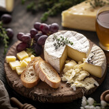 plateau de fromage et pain - IA Generative