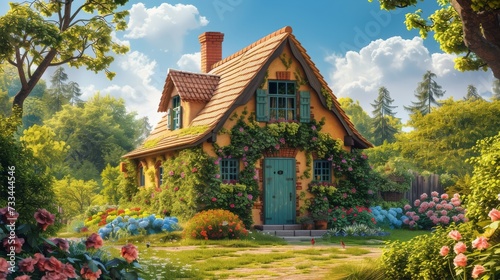 Enchanted Ivy-Covered Cottage