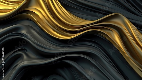 Flowing Textures: Dark Gold and Black Wallpaper, Golden and Orange Clouds, Abstract Artistry, Elegant Design, Luxurious Aesthetic, Rich Color Palette, Dynamic Movement, Stylish Decor, Modern Elegance,