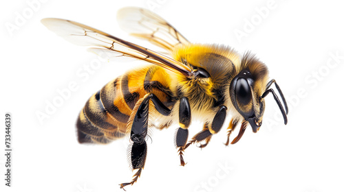 Magnificent Bee in Flight on Transparent Background © LaurieCu