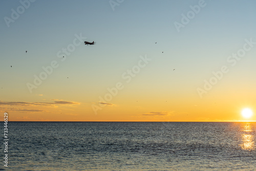 Sunrise over Mediterranean Sea, Costa del Sol, Malaga, Spain © Vitali