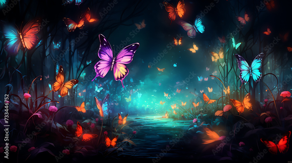 background with butterflies background with butterflies