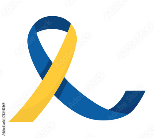 down syndrome ribbon illustration