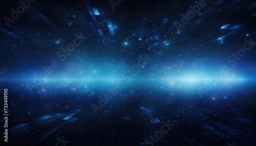 abstract blue technology background with copy space