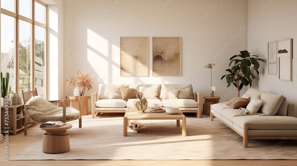 Worldly Charm: Global Nomad Living Room with Cultured Decor and Artifacts Worldly Charm: Global Nomad Living Room with Cultured Decor and Artifacts