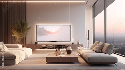 Future Ready: High-Tech Smart Living Room with Cutting-Edge Technology © VisualMarketplace