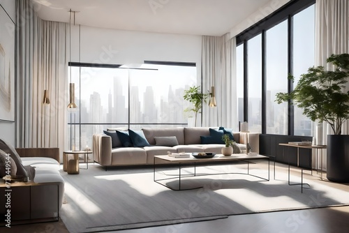 modern living room with sofa © zaroosh
