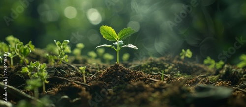 Seedlings Germinate Alone in the Solitude of Nature