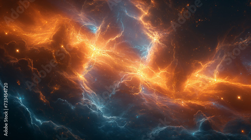 Fiery Supernova Remnant