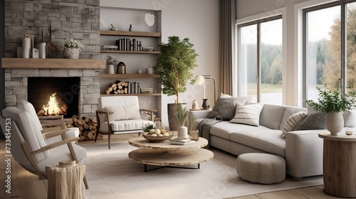 Nordic Harmony  Scandinavian Inspired Living Room  Simplicity   Function