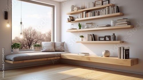 Smart Space: Urban Living Room with Space-Saving Solutions and Modern Style photo