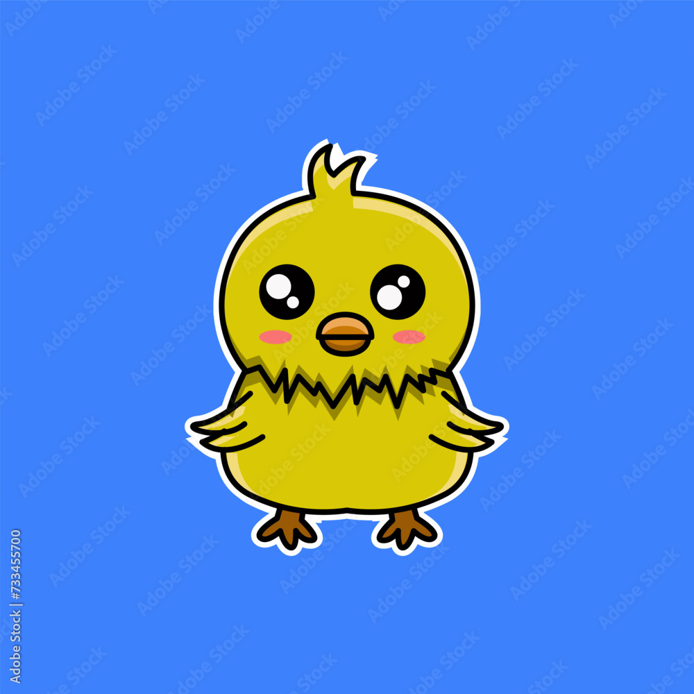cute vector design illustration of a chick cute vector design illustration of a chick