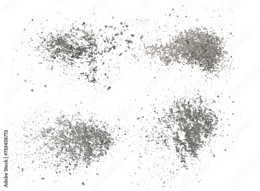 Set cigarette ash scattered, isolated on white background and texture, clipping path
Set cigarette ash scattered, isolated on white background and texture, clipping path