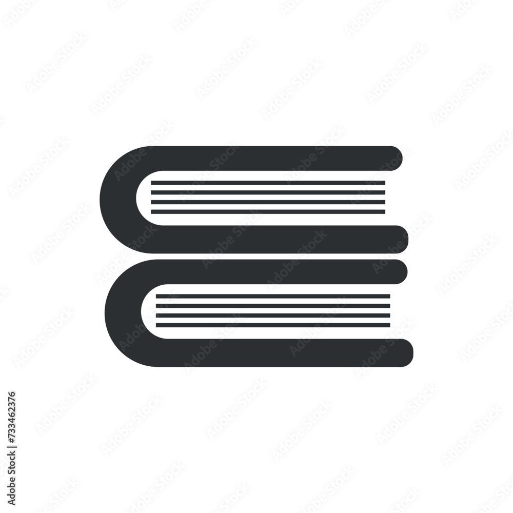 Drawn books on white background Drawn books on white background