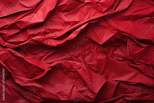 crumpled red paper