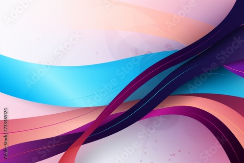 Abstract background with colourful waves for rare disease awareness  photo