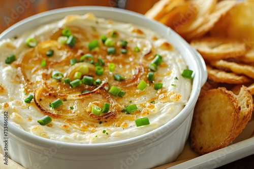 Lively French Onion Dip Recipe., street food and haute cuisine