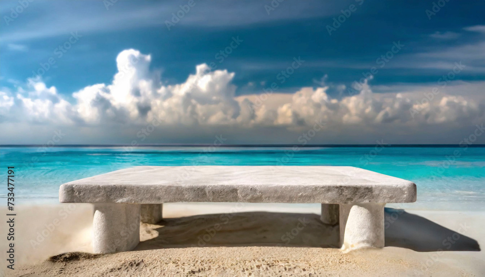 Fototapeta premium table on the beach